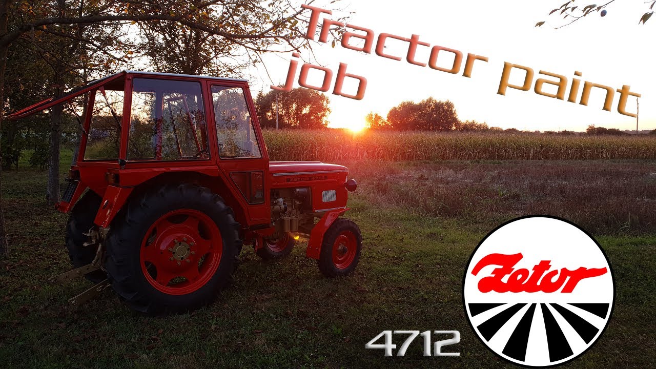 Zetor 4712 paint job/lakiranje