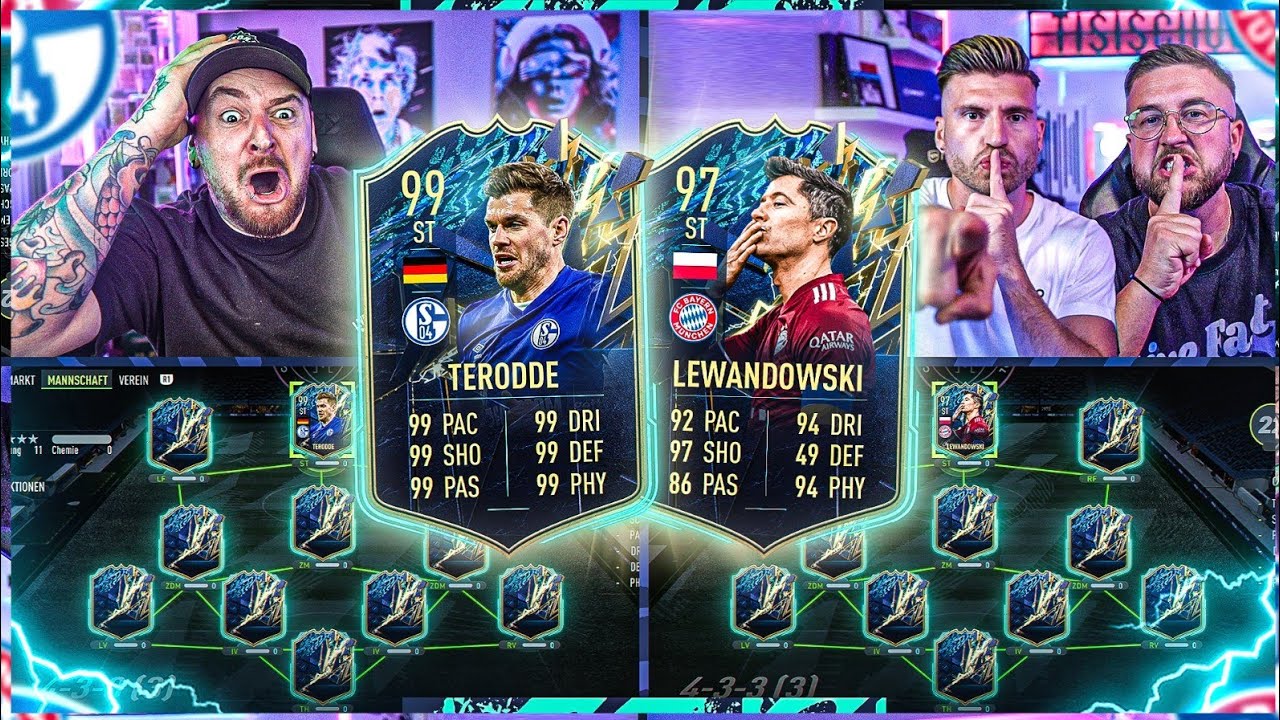AUA DISCARD 💀 TORSCHÜTZENKÖNIG TERODDE vs LEWANDOWSKI SQUADBUILDER BATTLE  🔥 FIFA 22 vs TISI SBB