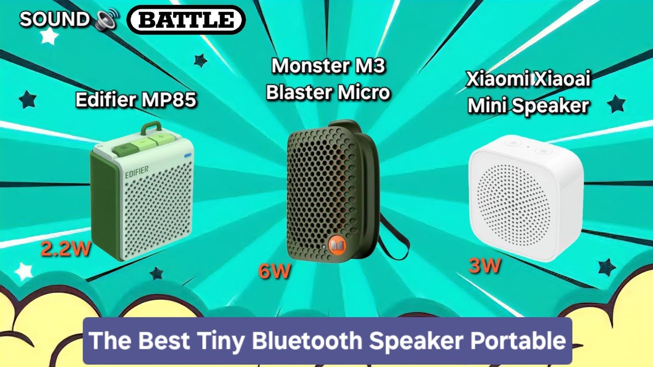 Sound Battle 3 Tiny Bluetooth Speaker - Edifier MP85 | Monster M3 Blaster Micro | Xiaomi Xiaoai Mini