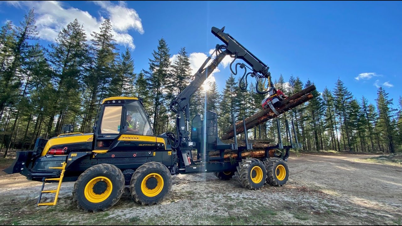 Ponsse Buffalo equipped with Nisula 500C combi harvester head! (Short video)