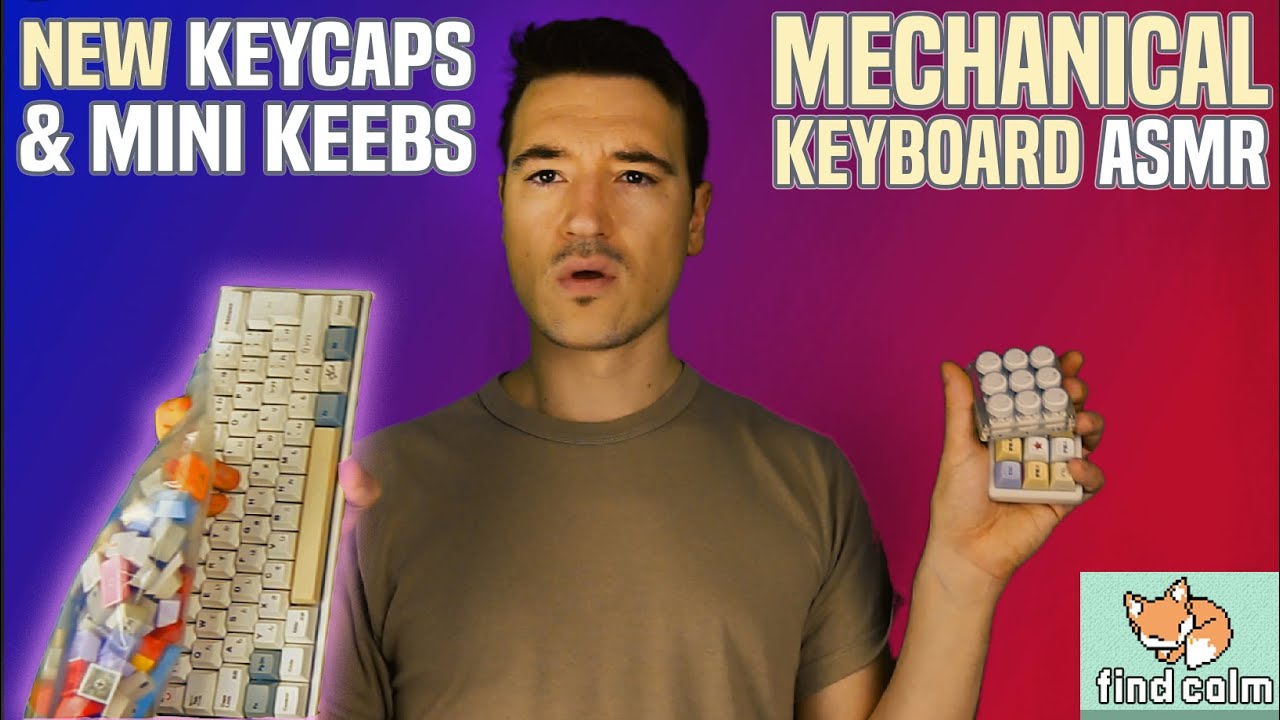 Mechanical Keyboard ASMR | Keycaps & Mini Keebs Unboxing & Building (typing, crinkling, whispered)