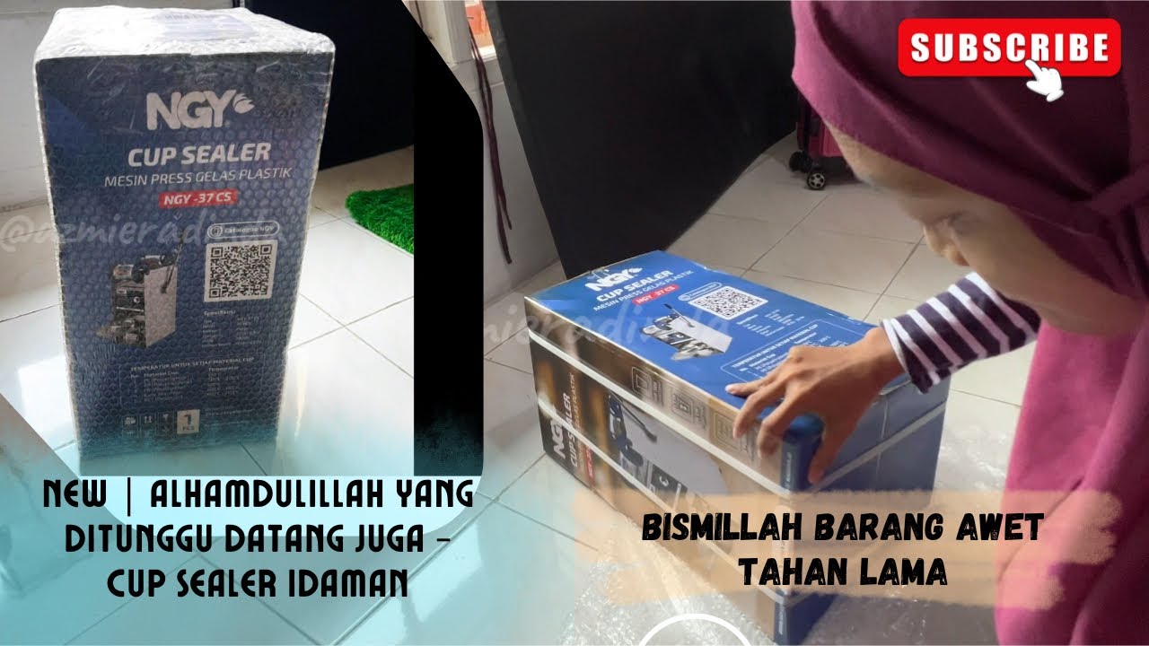 UNBOXING MESIN CUP SEALER YEEAAHH | AKHIRNYA DAPAT REJEKI DARI ALLAH BISA PUNYA BARU ✨✅🫠