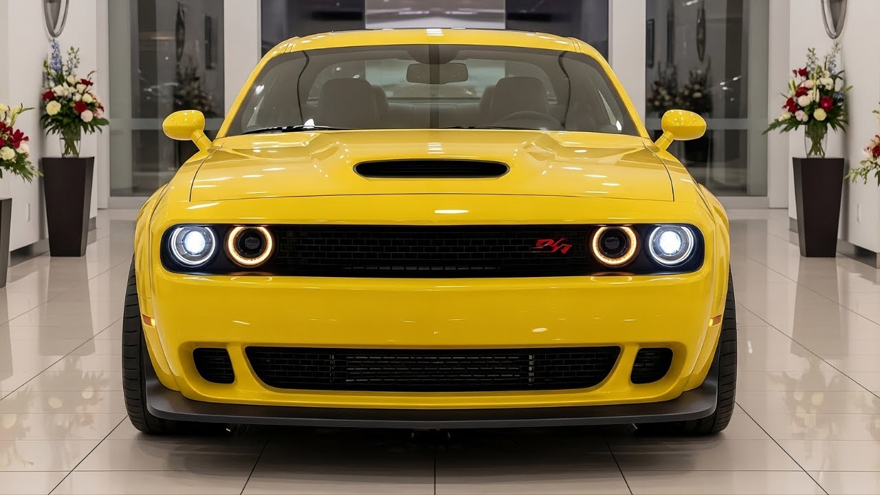 Dodge Challenger 2026 Yellow – Ultimate Muscle Car Showcase #youtube #automobile #viralvideo #2026