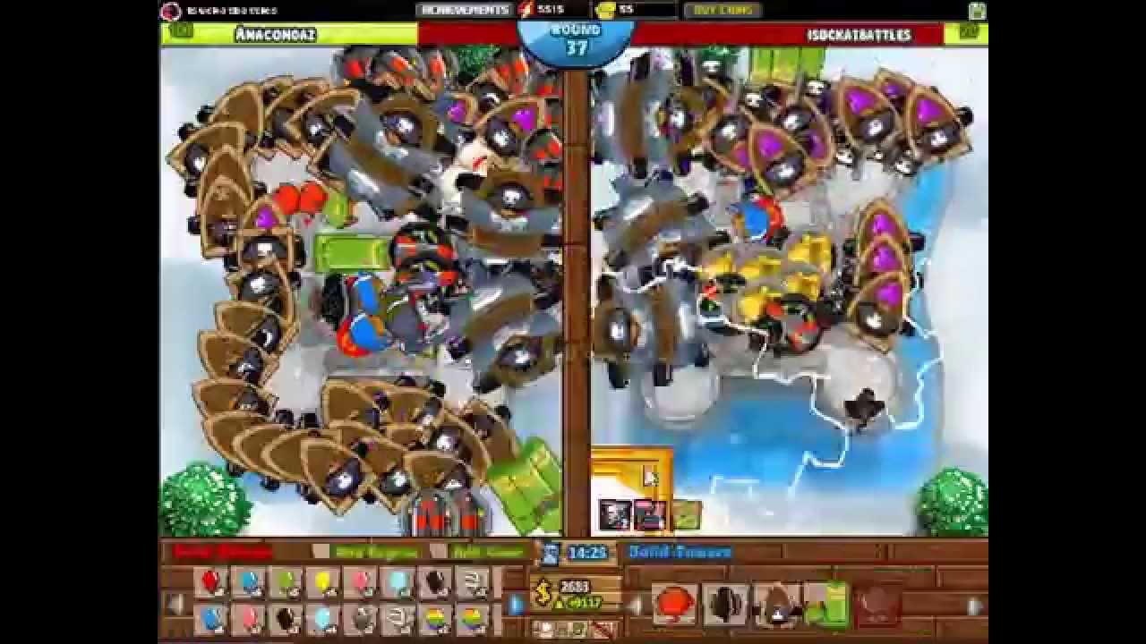 Bloons TD Battles Behind the Scenes - Snowy Castle High Round Attempts