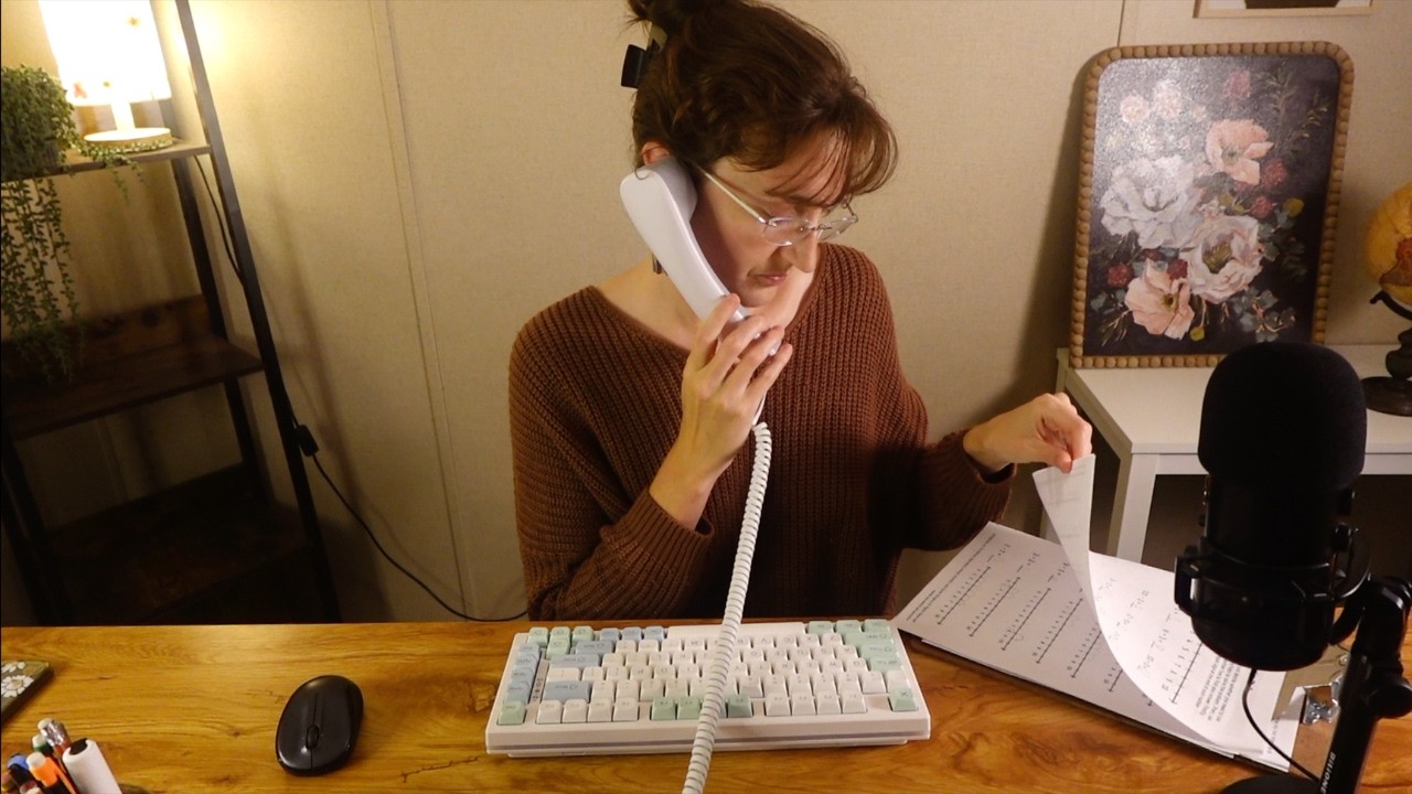 ASMR Receptionist Roleplay (soft spoken, tingly typing, paper & writing sounds)