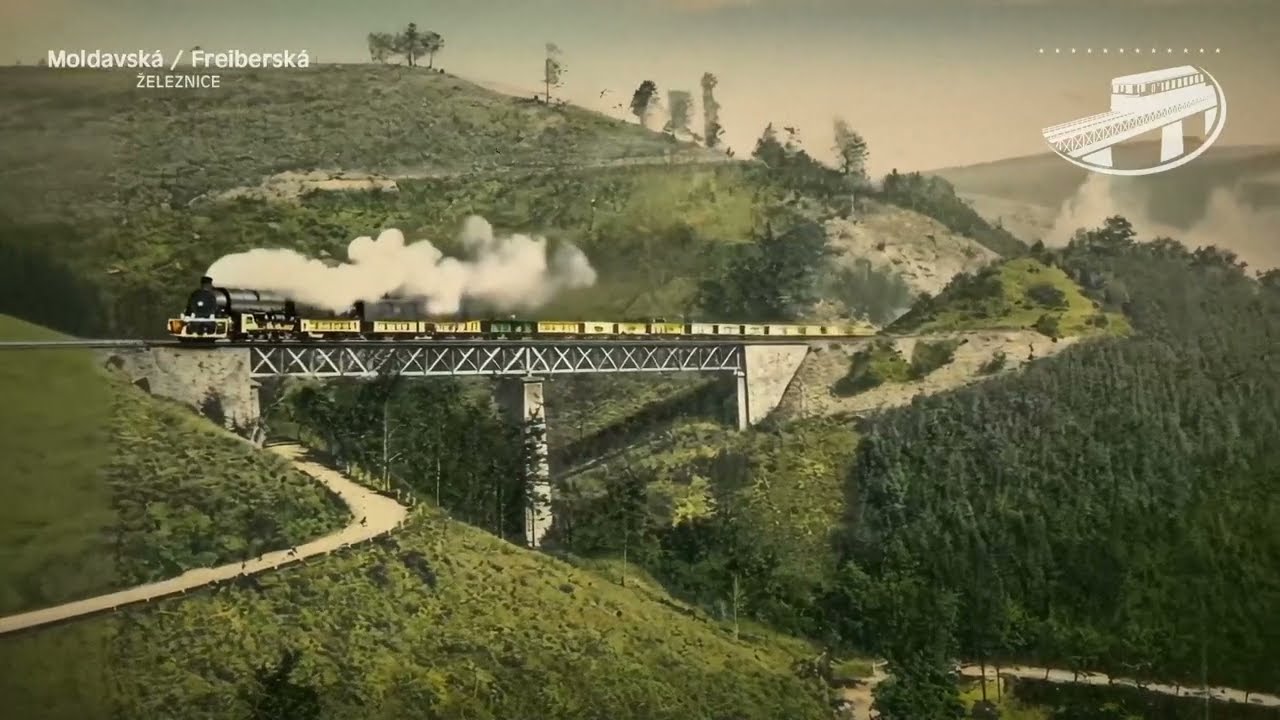 Moldavská železnice, trať z Mostu až do Freibergu