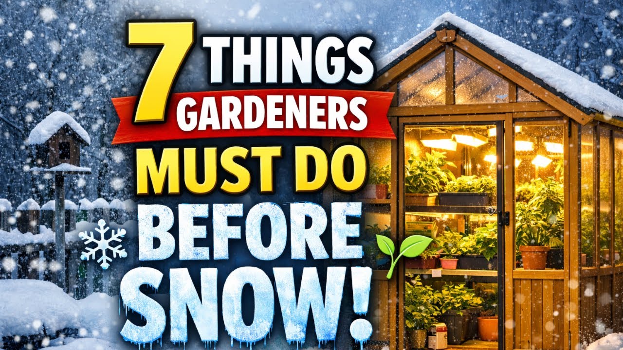 7 Things Gardeners Must Do Before the Snow Storm!