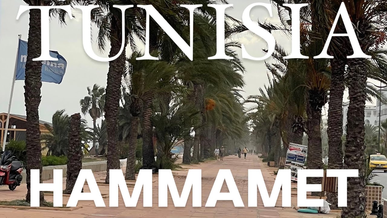 [4K][2024] TUNISIA  🇹🇳  HAMMAMET - CEL MAI IMPORTANT ORAȘ DE VIZITAT