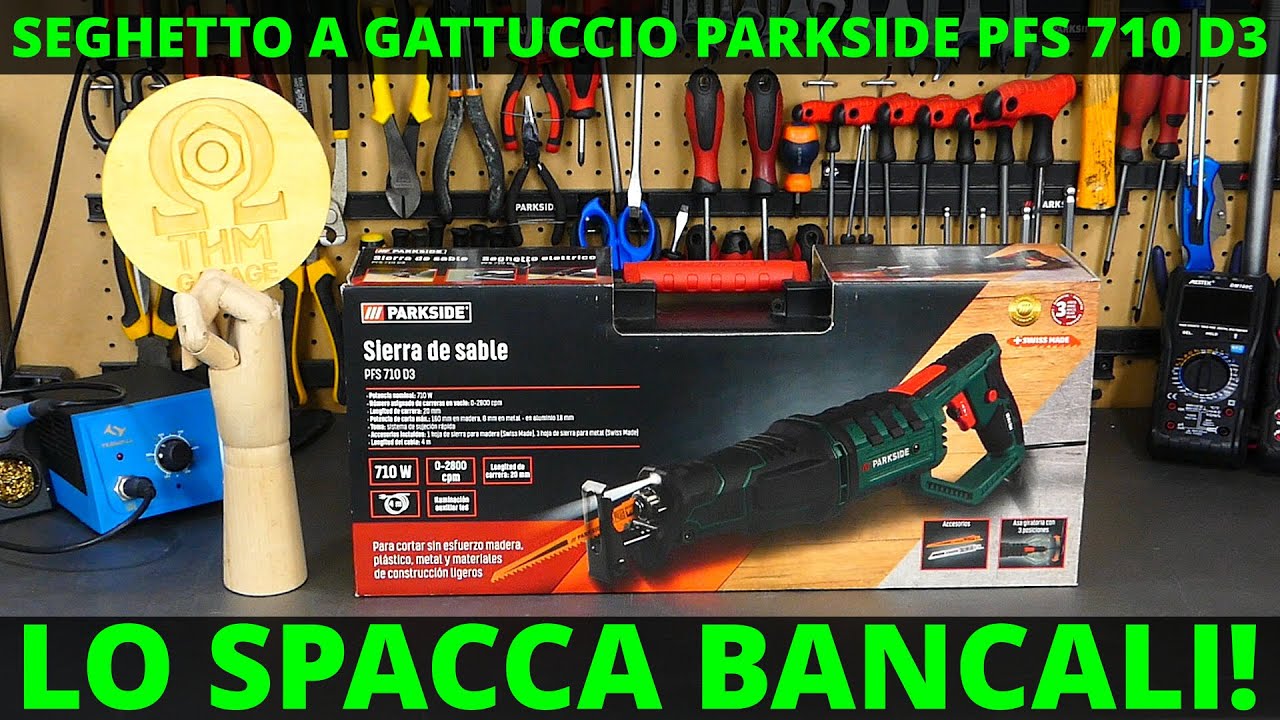 Seghetto a gattuccio Parkside PFS 710 D3. Sega gattuccio a cavo Parkside Lidl