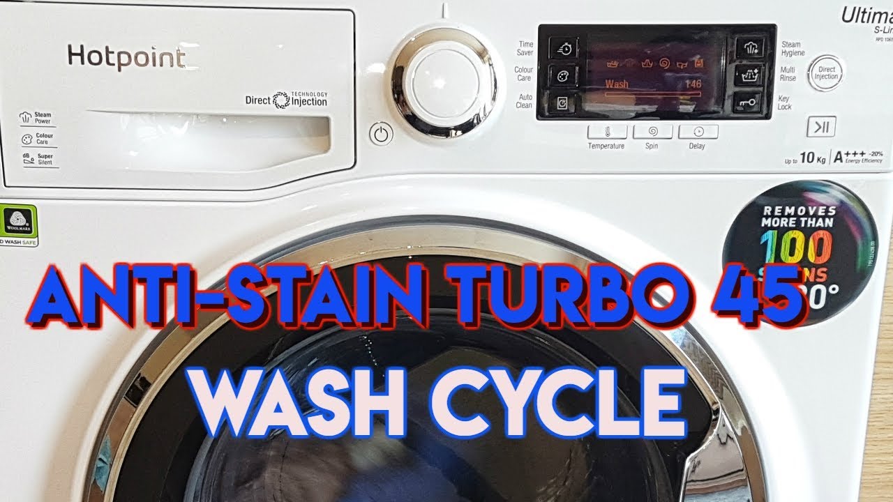 HotPoint RPD10657JX Anti Stain Turbo 45' Wash Cycle (2018)