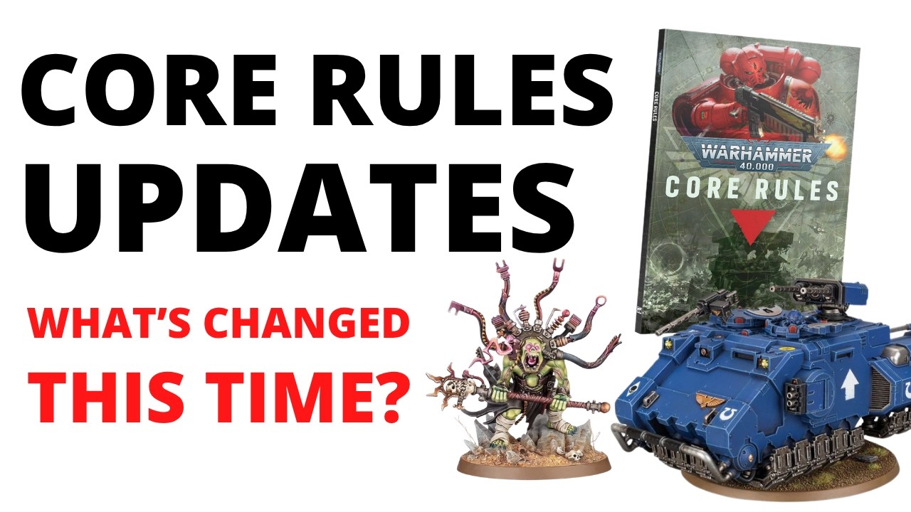New Core Rules Updates for 40K  - New Transport Rules, Map Layouts + Other Errata Reviewed
