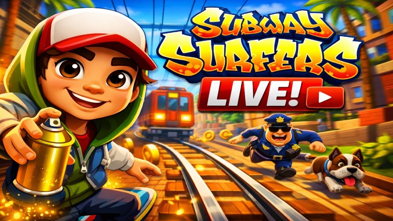 🎯SUBWAY SURFERS LIVE STREAM
WITH HIGH SCORE🔥
#Subwaysurfers #shortlive