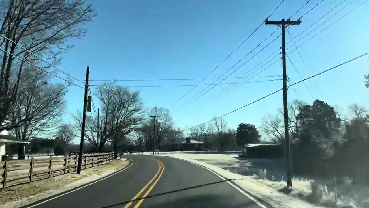 Morning drive on Highway 109 NC