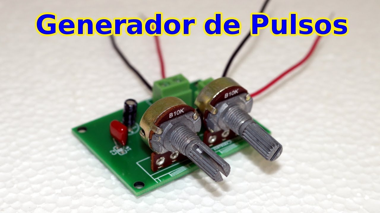 Generador de Pulsos de Onda Cuadrada con 555 y PCB a Medida