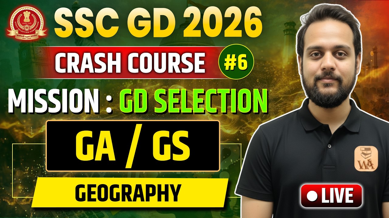 SSC GD CRASH COURSE 2026 | MISSION: GD SELECTION | PREVIOUS YEAR QUESTIONS I GD GA/GS BY SHIVAM SIR