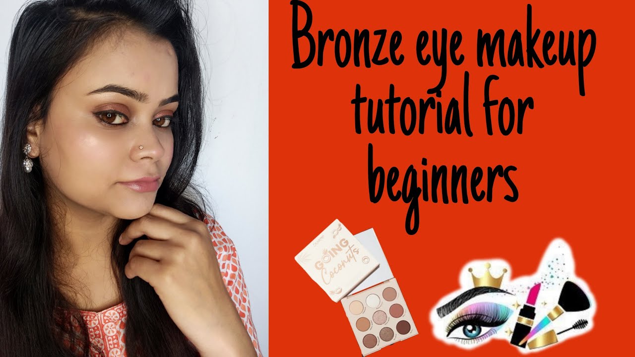 Bronze eye makeup tutorial for beginners || festive eye makeup tutorial || itsglamglitter