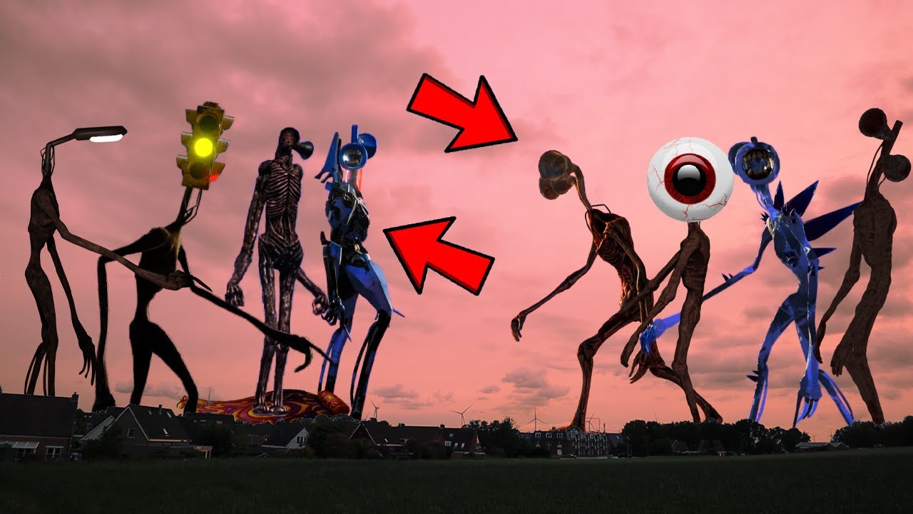 Siren Head VS ICE Head VS Light Head VS Indian VS Pipe Head VS Traffic VS Mecha Head VS Eye Head..!