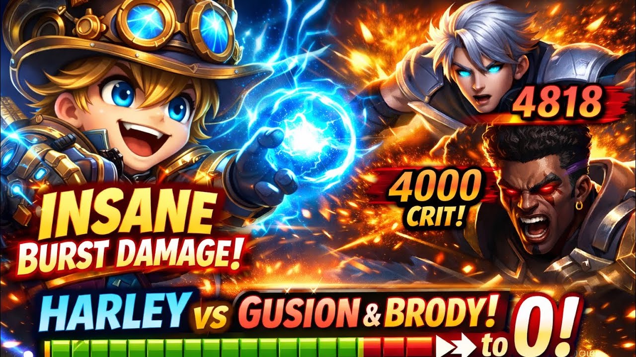 🔥|OP HARLEY as Mage is Broken After This Build😱| MYTHIC RANK DESTROYED | ​#mobilelegends 