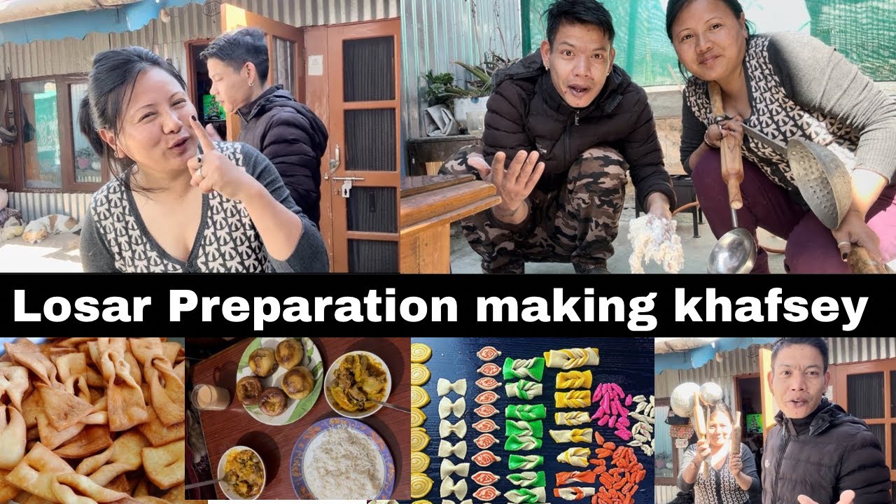 Losar Preparation: Making traditional Khabsay with Hubby❣️