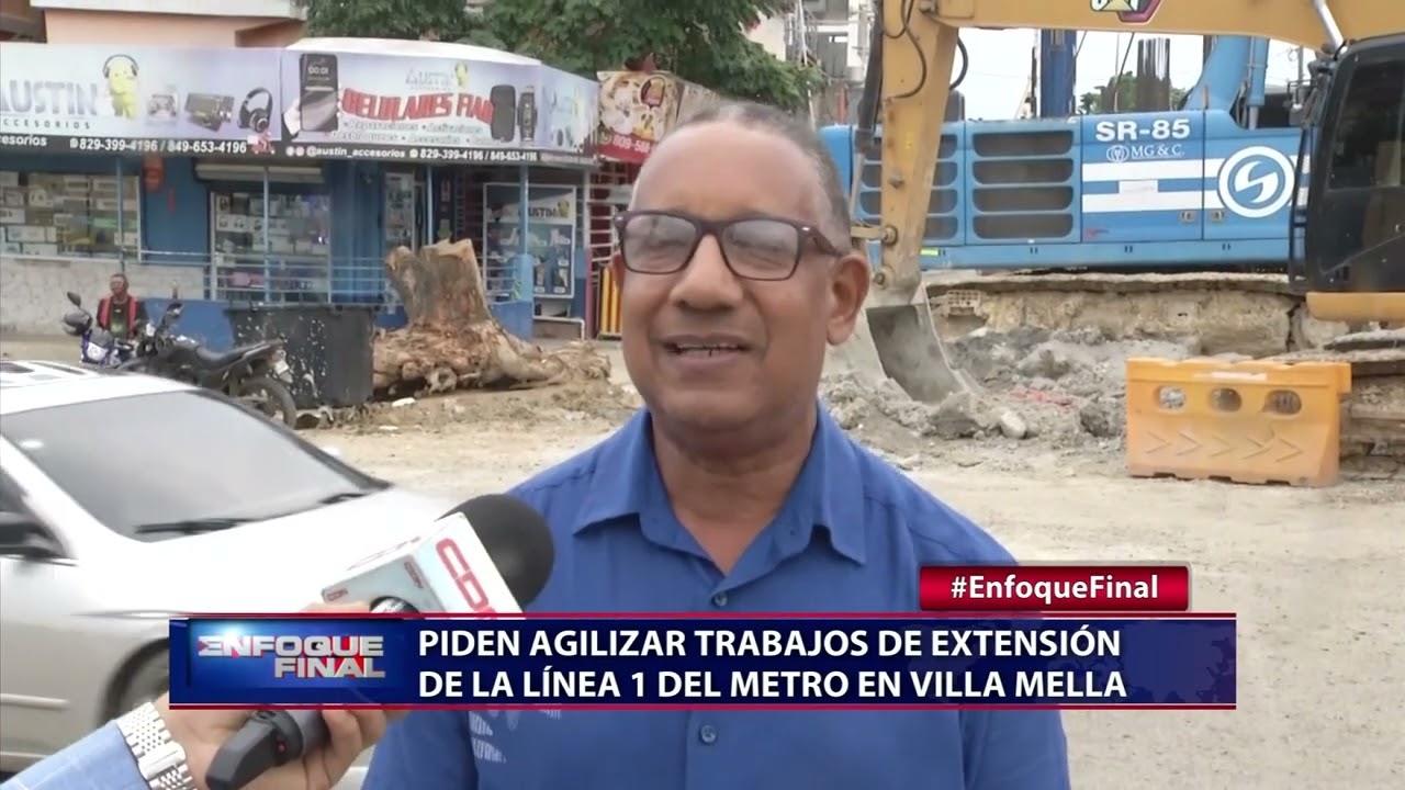 Piden agilizar trabajos de extensión de la Línea 1 del Metro en Villa Mella