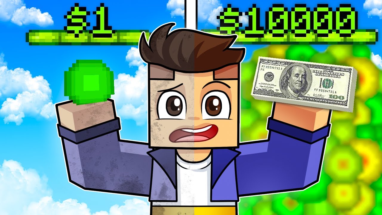 Minecraft PERO tu EXPERIENCIA = TU RIQUEZA! 💎📈