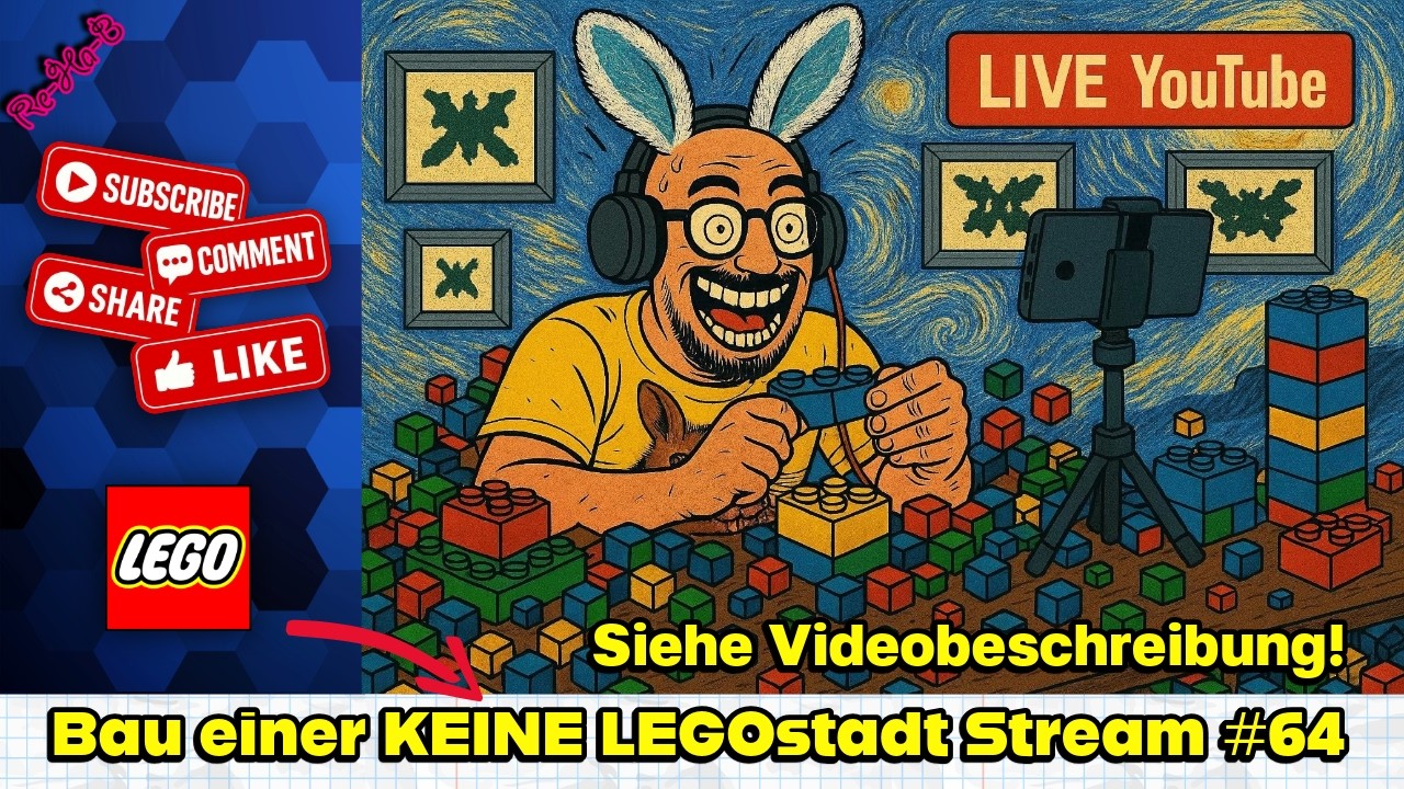 Lego & Klemmbaustein Sonntag mit Hähnchen! | Bau einer KEINE LEGOstadt Stream #64
