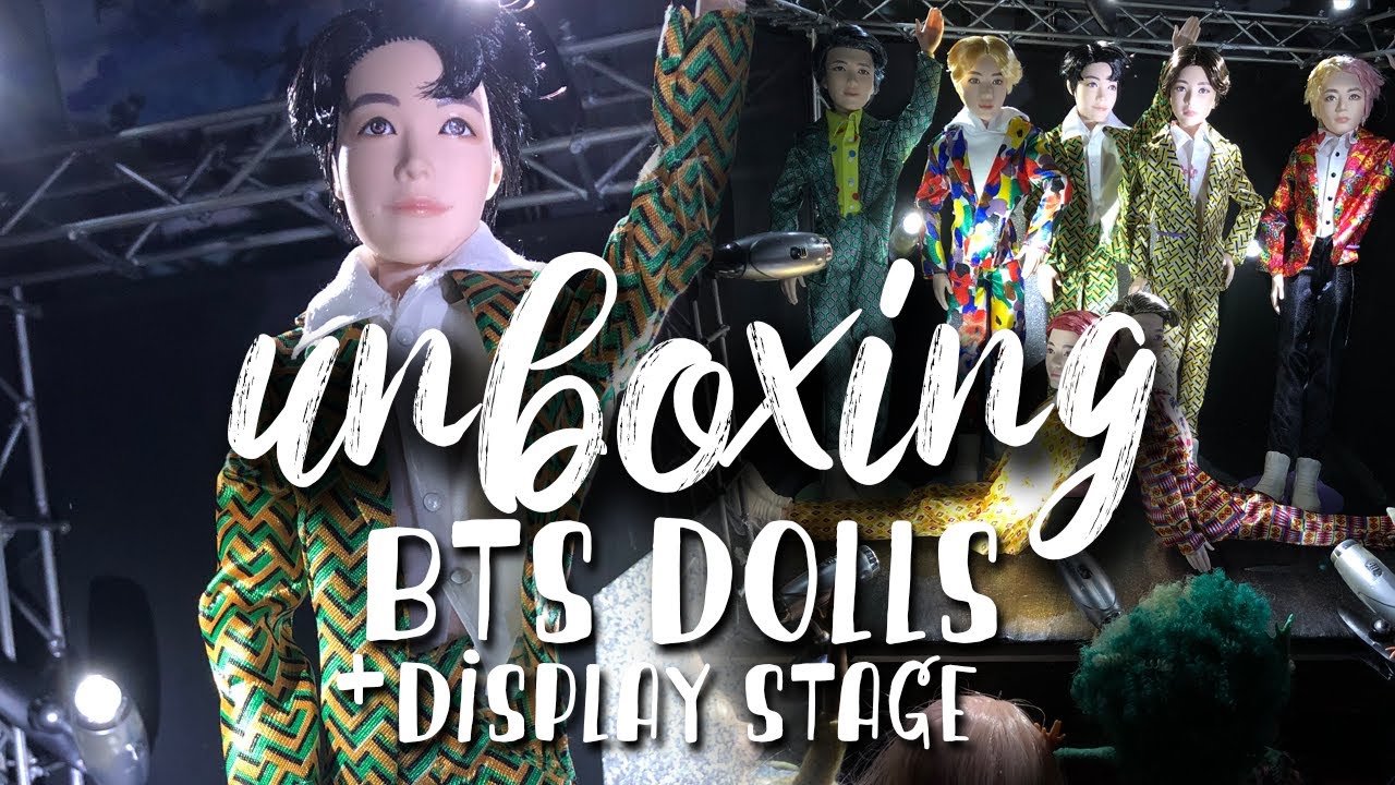 unboxing bts dolls! + my display stage