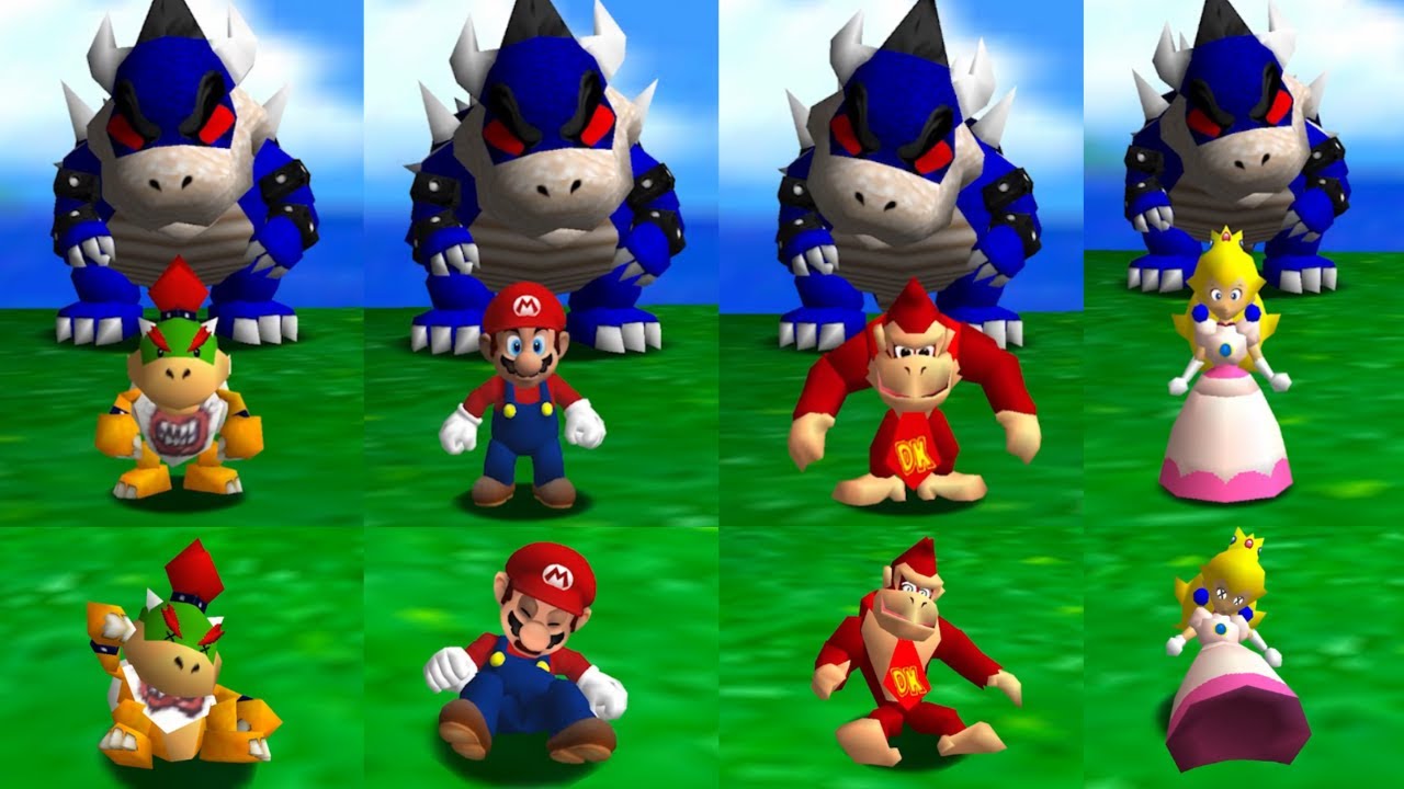 All Characters Death Animations because of Dark Bowser