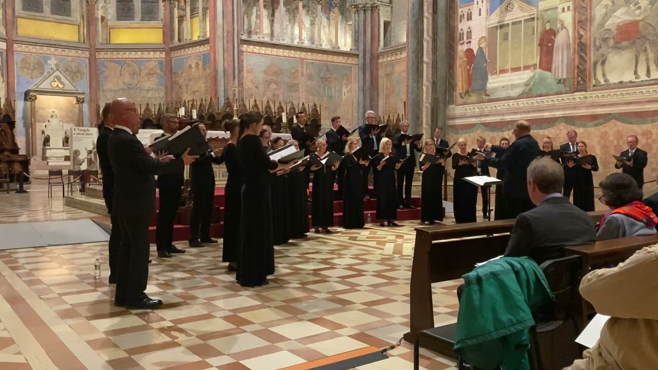 S: t Jacobs kammarkör dirigent Gary Graden. Italien, Assisi 16 september 2023