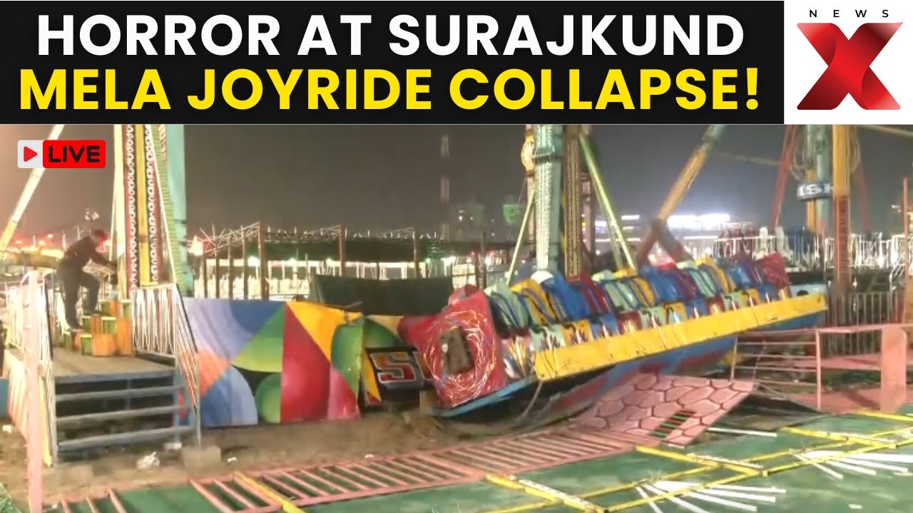 Surajkund Mela Accident LIVE: Cop dead, several injured after swing collapses