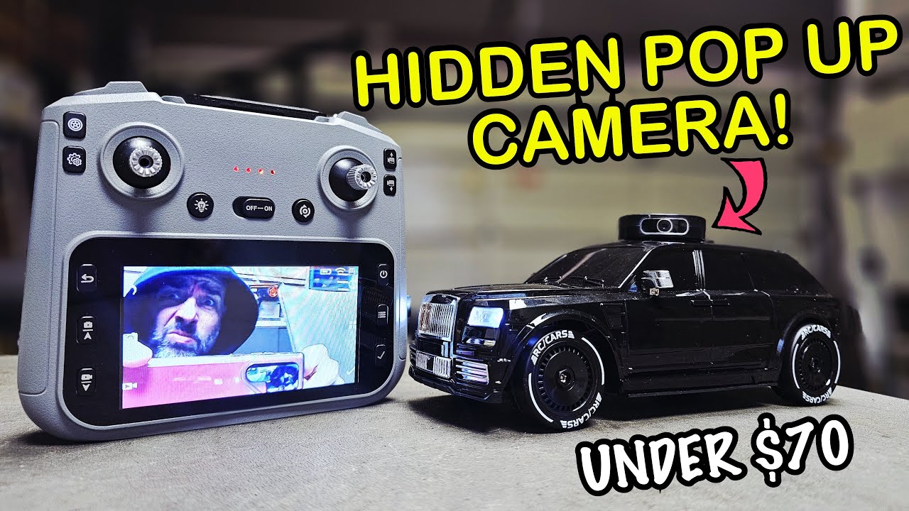 RC CAR WITH HIDDEN FPV CAMERA THAT POPS UP AND ROTATES - WTF!