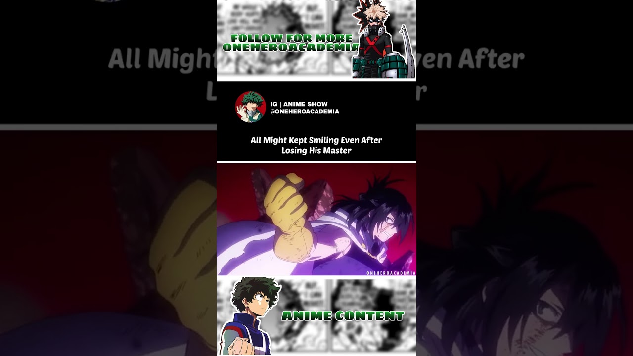 All Might Smile After His Master Died 