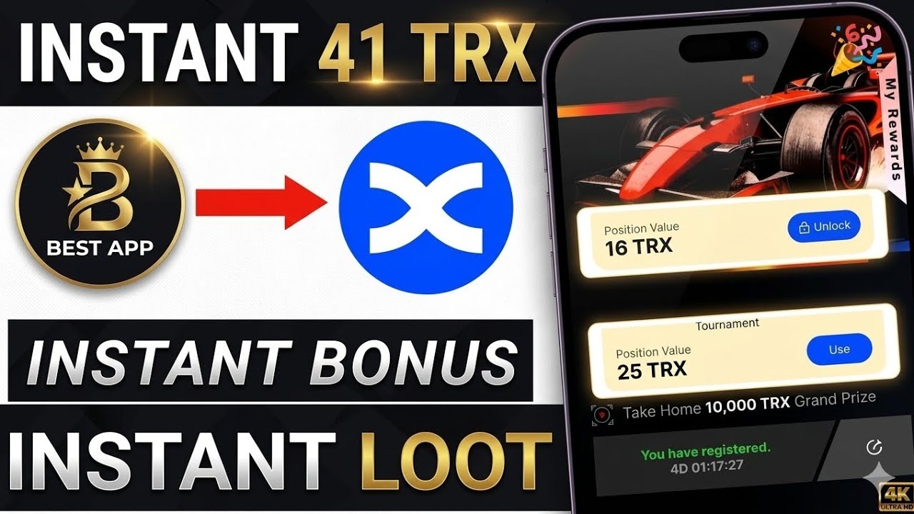 New Biggest Crypto Loot Instant 4.1 TRX | New Crypto Loot Offer Today | New Crypto Loot