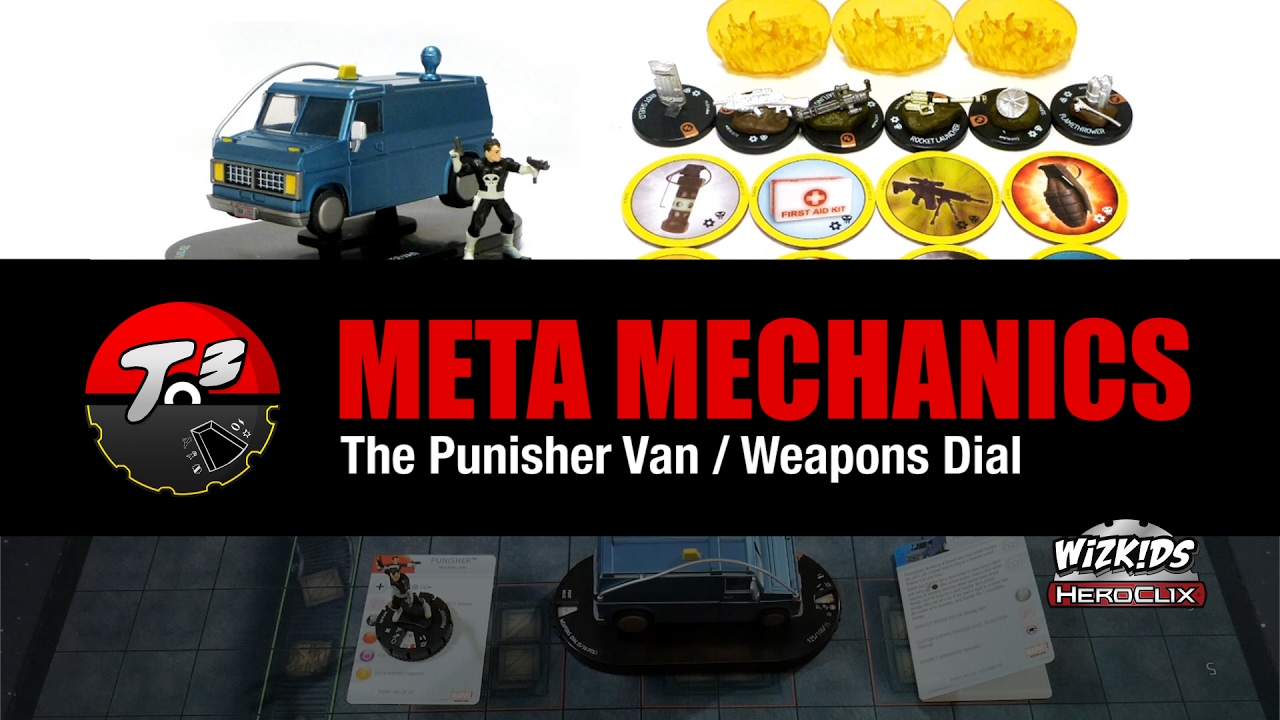 T3 - Meta Mechanics - Convention LE Punisher Van/Weapons Dial [HeroClix]