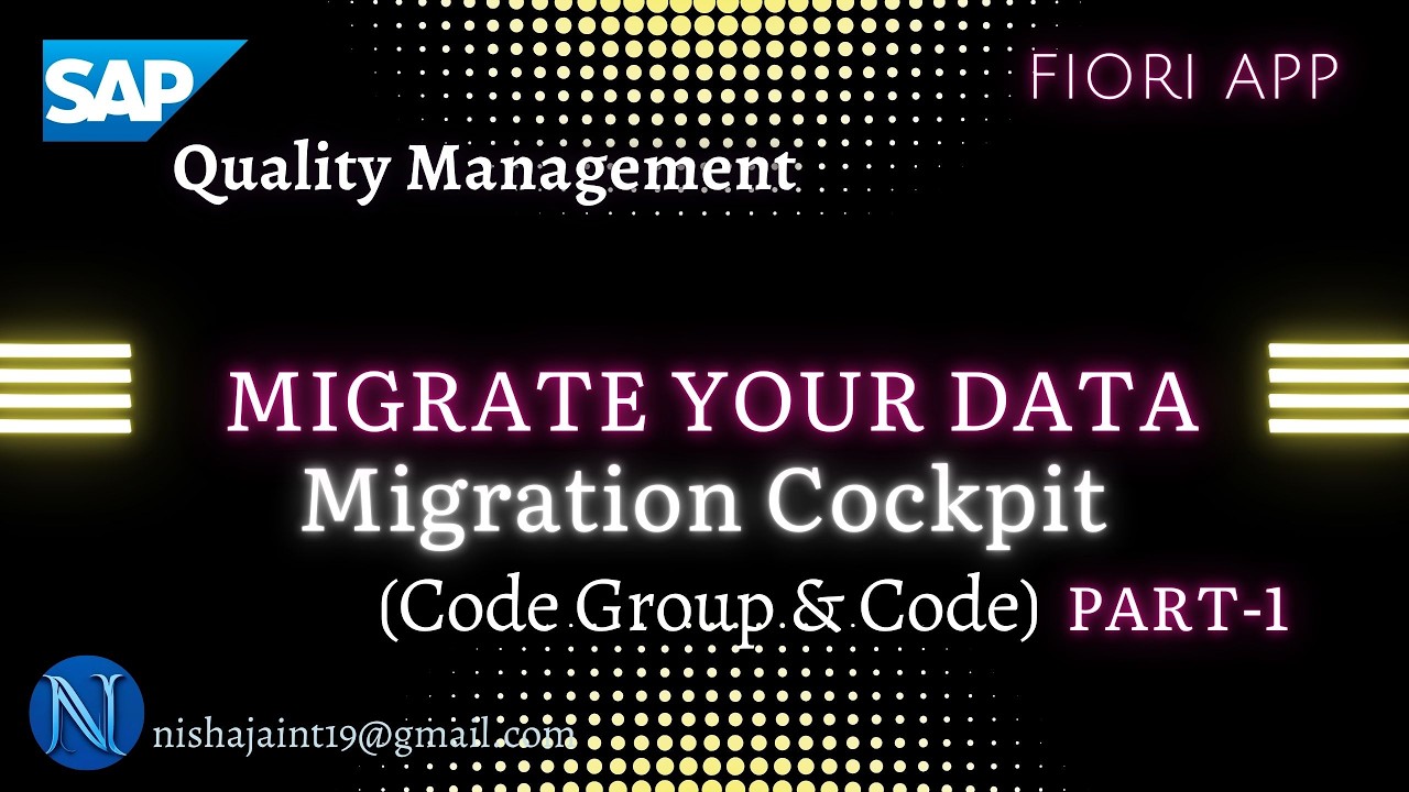 Migrate your Data Migration Cockpit, Code Group & Code Migration SAP S/4HANA Quality Management QM