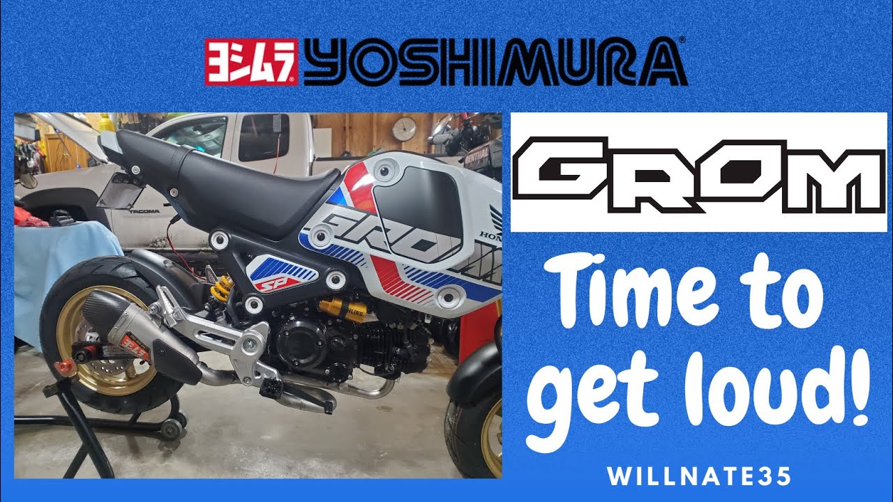 13th Mod for my 2022 Honda Grom SP - 1st Power Mod Yoshimura RS-9T Full Race Exhaust