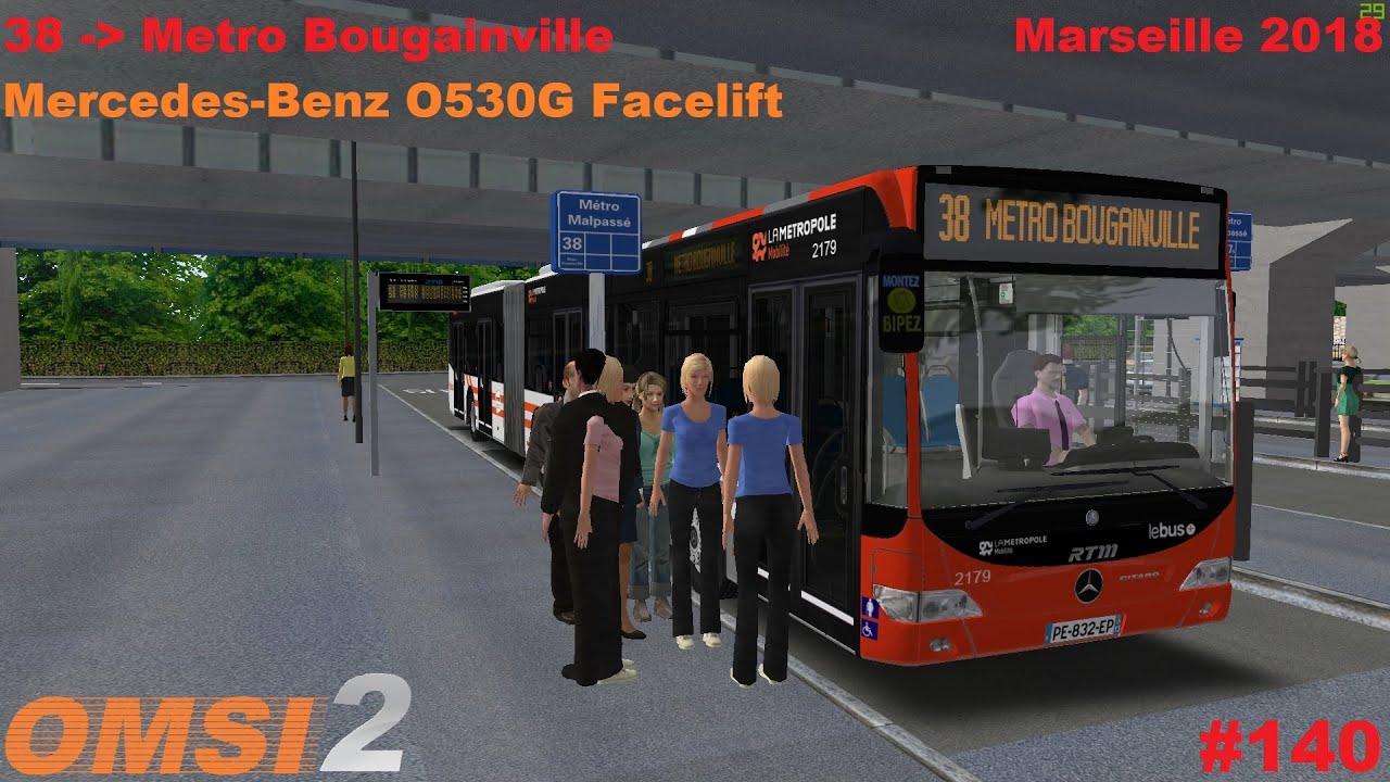 OMSI 2 #140: Marseille 2018 | Ligne 38 | MB O530G FL