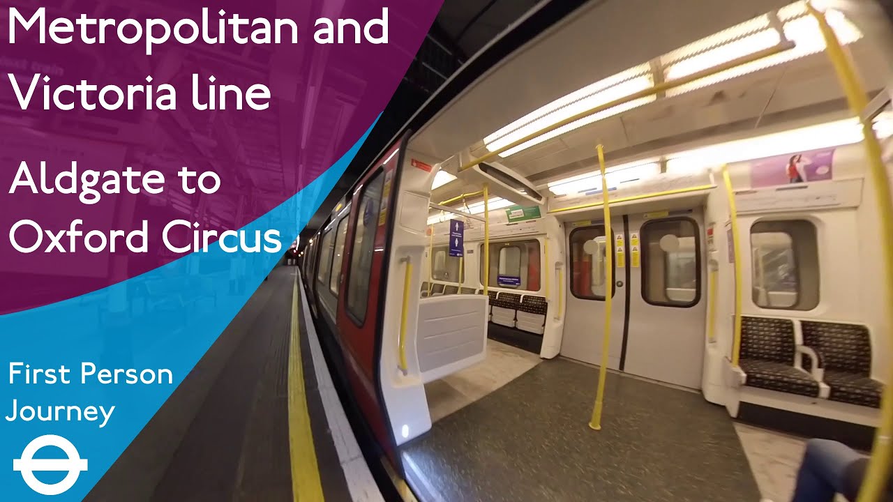 London Underground First Person Journey - Aldgate to Oxford Circus via King's Cross St. Pancras
