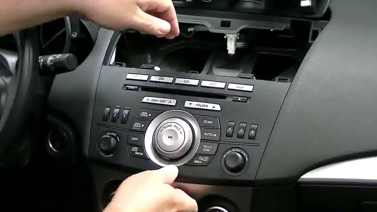 Mazda 3 2010+ original radio unit removal