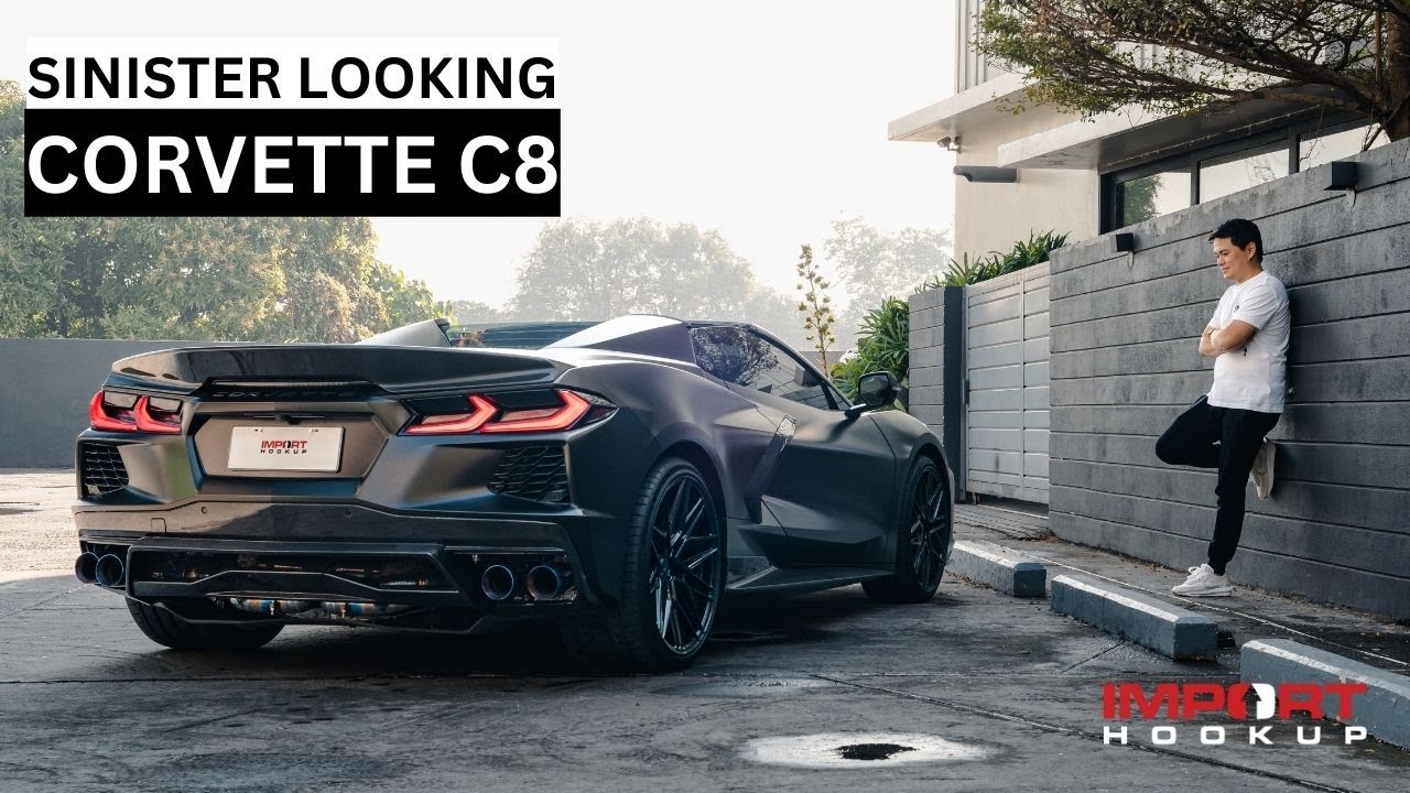 Sinister Looking Corvette C8! An American Supercar That You Can Daily Drive!