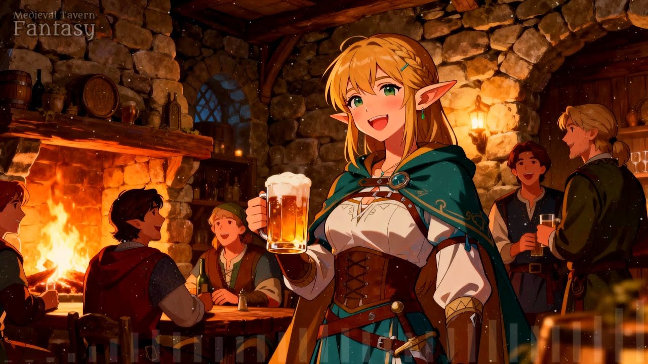 MEDIEVAL TAVERN FANTASY • Tavern Bard Ambience for Peaceful RPG • Medieval Tavern Fantasy