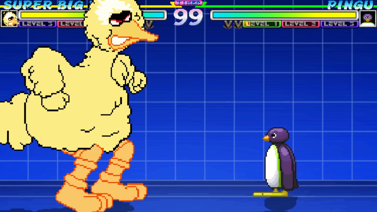 (requested mugen) Big Bird Vs. Pingu