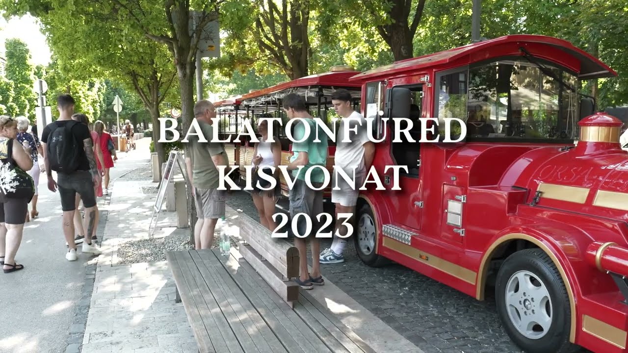 Sightseeing trip in Balatonf&uuml;red! Kir&aacute;ndul&aacute;s a balatonf&uuml;redi kisvonattal! 4K