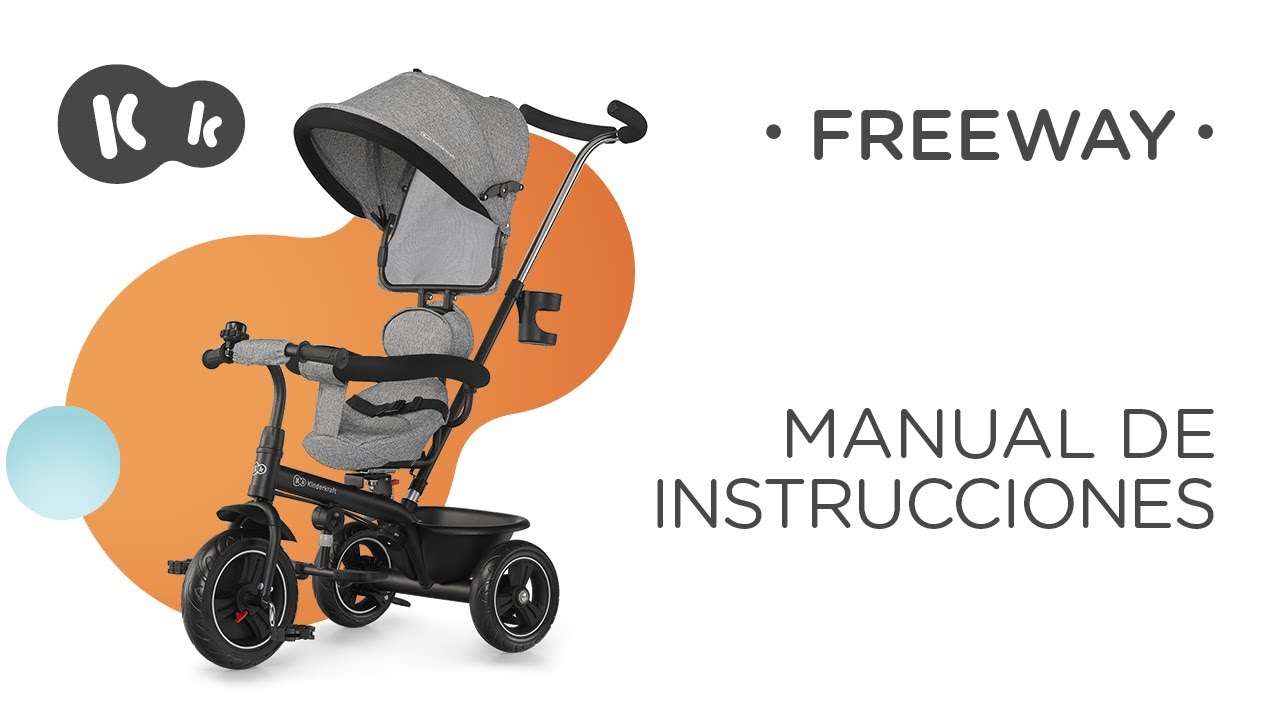 Triciclo FREEWAY Kinderkraft con un asiento giratorio | Manual de instrucciones