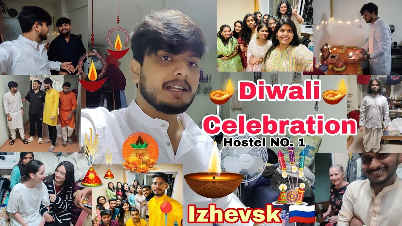 🪔Diwali🪔Celebration 🎉 | 📍 Izhevsk State Medical Academy🇷🇺 | M.B.B.S. | #vlog 22 #trending #subscribe