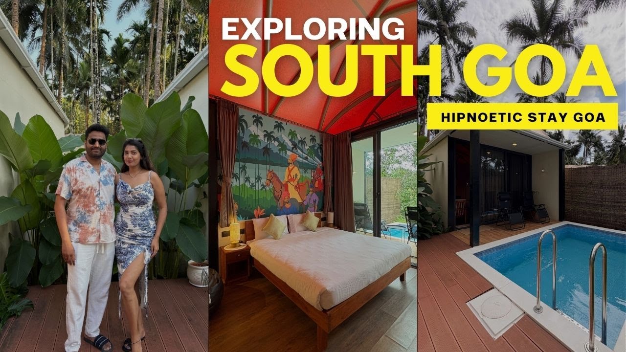 Exploring Goa Beyond Beaches 🌴 | Hipnoetic Goa Stay with Private Pool #southgoa #kannadavlogs