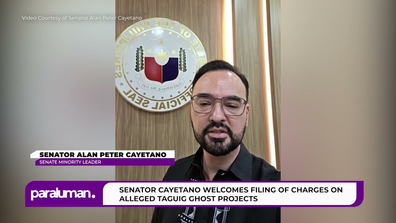 Senator Cayetano welcomes filing of charges on alleged Taguig ghost projects