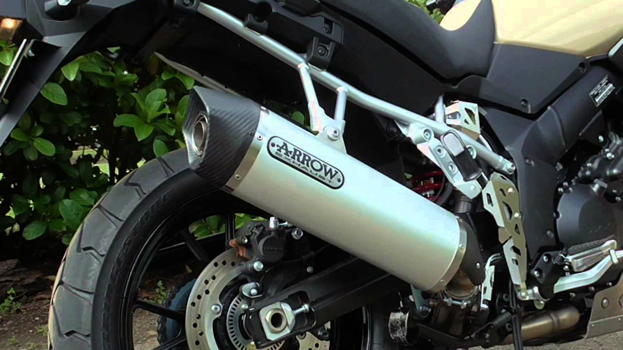 V-STROM 1000 2014 ARROW MUFFLER SOUND TEST