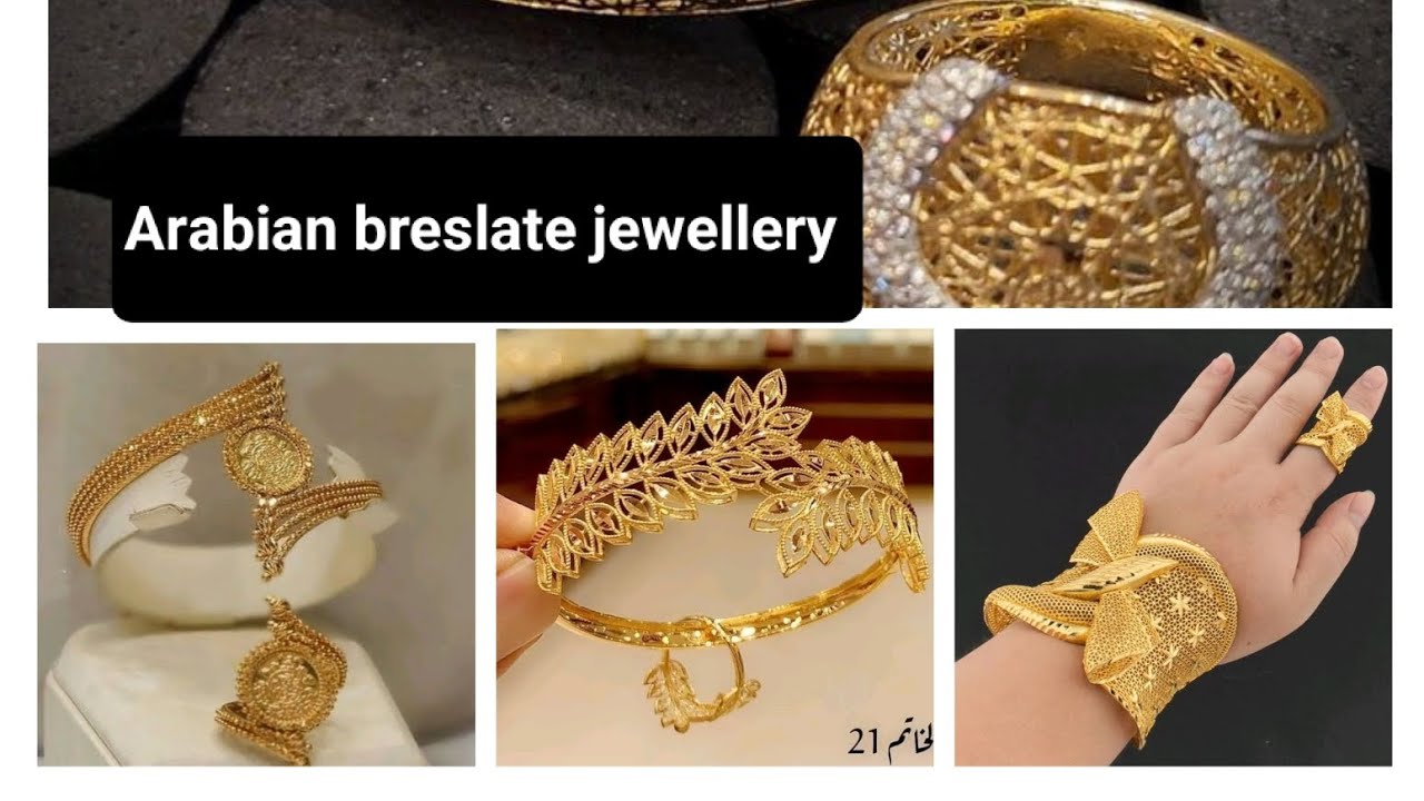 Gold arabian breslate with ring अरेबियन ब्रेसलेट रिंग डिज़ाइन एक शाही और बेहद खूबसूरत ज्वेलरी पीस है