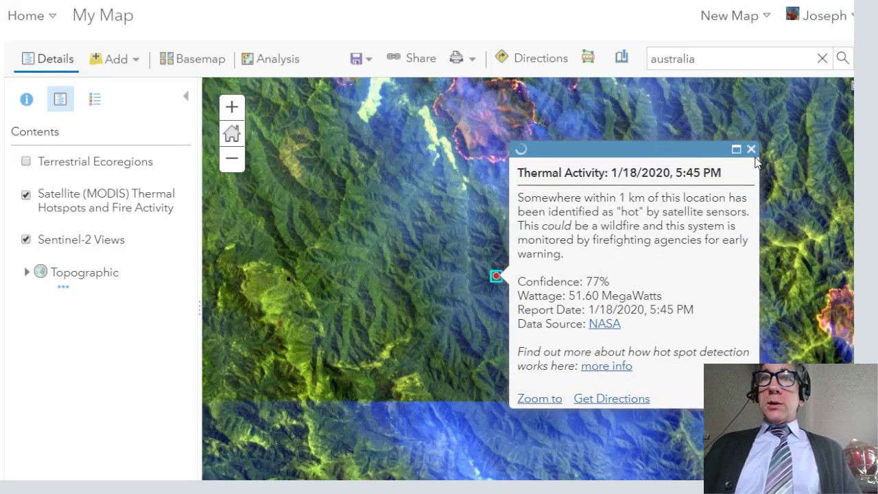 Analyzing Australia's wildfires in ArcGIS Online